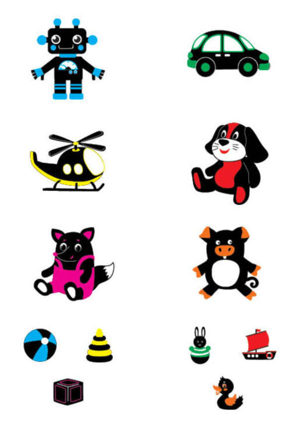 Contrasting Pictures. My First Toys / Контрастні картинки. Мої перші іграшки / Author not specified 9786175445181-4