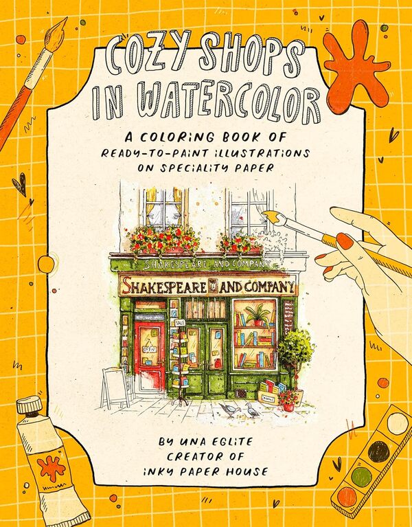 Cozy Shops In Watercolor Una Eglite - Уна Эглите 9798890033697-1