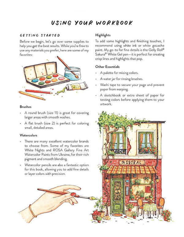 Cozy Shops In Watercolor Una Eglite - Уна Эглите 9798890033697-3