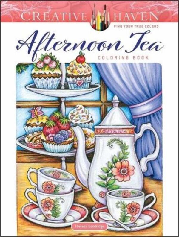 Creative Haven AFTERNOON Tea Coloring Book Teresa Gudridge / Тереза Гудридж 9780486851716-1