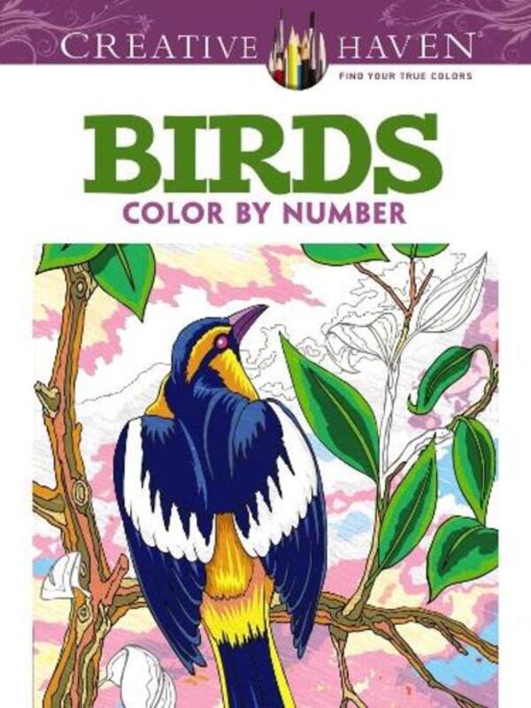 Creative Haven Birds Color By Number Coloring Book George Tuskoshis / Джордж Туфексис 9780486798578-1