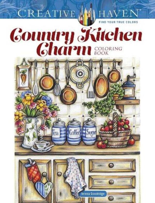 Creative Haven Country Kitchen Charm Coloring Book Teresa Gudridge / Тереза Гудридж 9780486848921-1