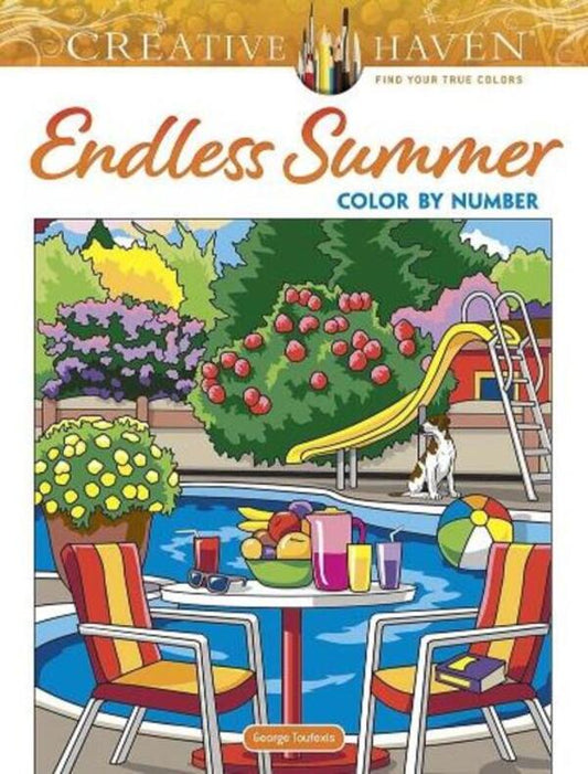 Creative Haven Endless Summer Color By Number George Toufexis / Джордж Туфексис 9780486848891-1