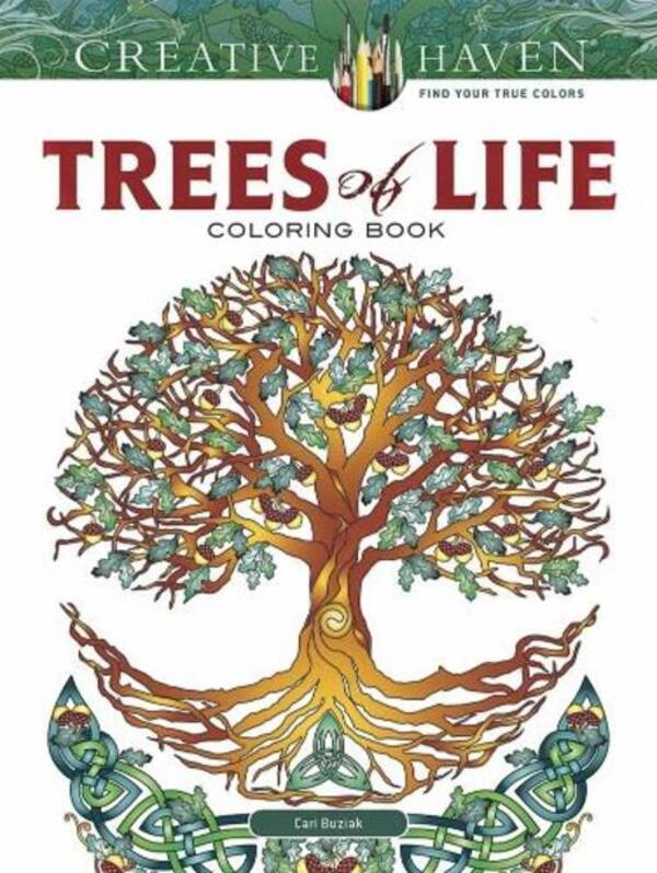 Creative Haven Trees Of Life Coloring Book Kari Buziak - Кари Бузяк 9780486818597-1