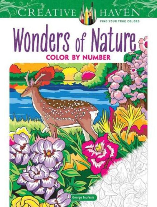 Creative Haven Wonders Of Nature Color By Number George Toufexis / Джордж Туфексис 9780486849874-1