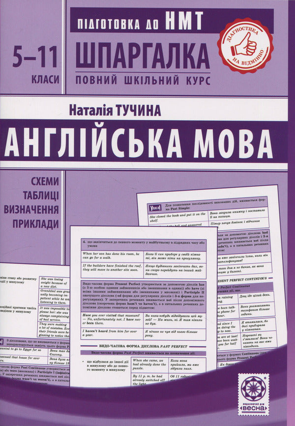 Crib. English. 5-11 Grades / Шпаргалка. Англійська мова. 5-11 класи Natalia Tuchyna / Наталія Тучина 9786176867739-1