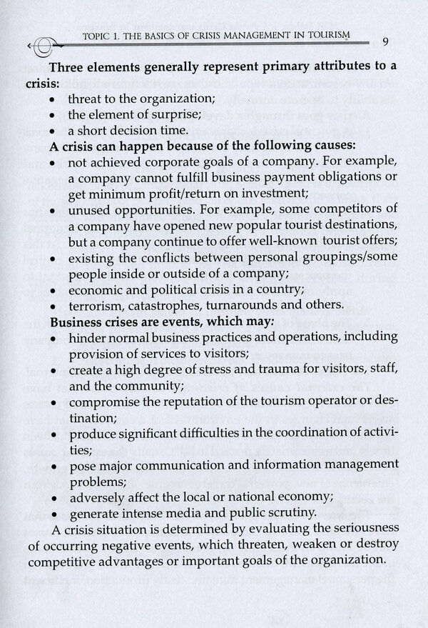 Crisis Management In Tourism. Theory, Methodology And Practice. Training Manual Marta Malskaya, Irina Purskaya / Марта Мальская, Ирина Пурськая 97861775941080-4