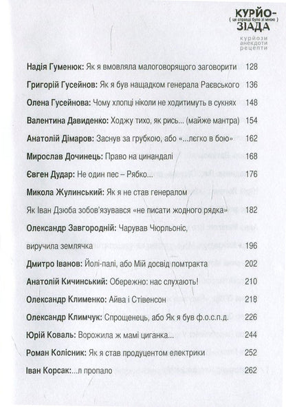 Curiosiad. It really happened to me (curiosities, recipes, anecdotes) / Курйозіада. Це справді було зі мною (курйози, рецепти, анекдоти)  978-617-605-004-9-4