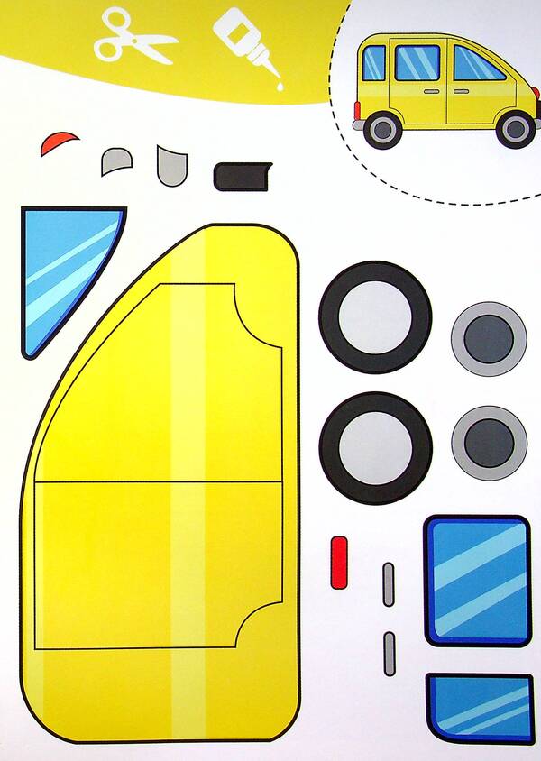 Cut And Glue Applications Voluminous Crafts Machines - Вирзамо та клемо Аплкац Обмн саморобки Машинки - Author not specified 9786175471548-6