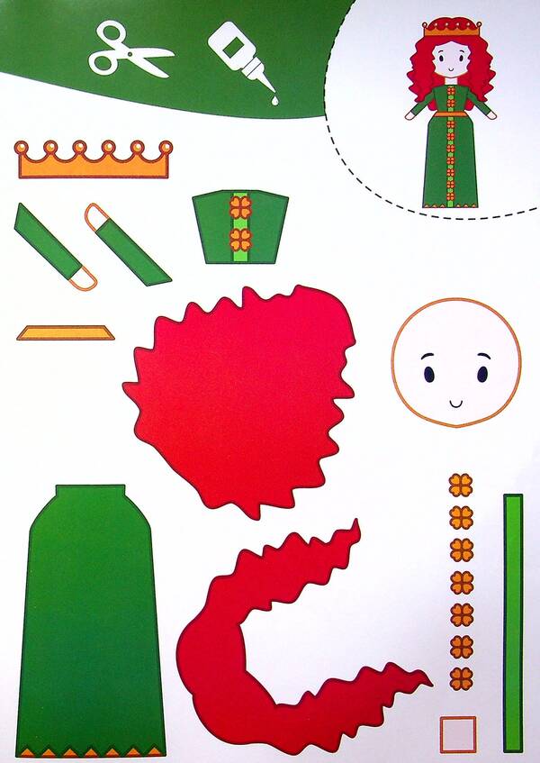 Cut And Glue Applications Voluminous Crafts Princesses - Вирзамо та клемо Аплкац Обмн саморобки Принцеси - Author not specified 9786175471500-4