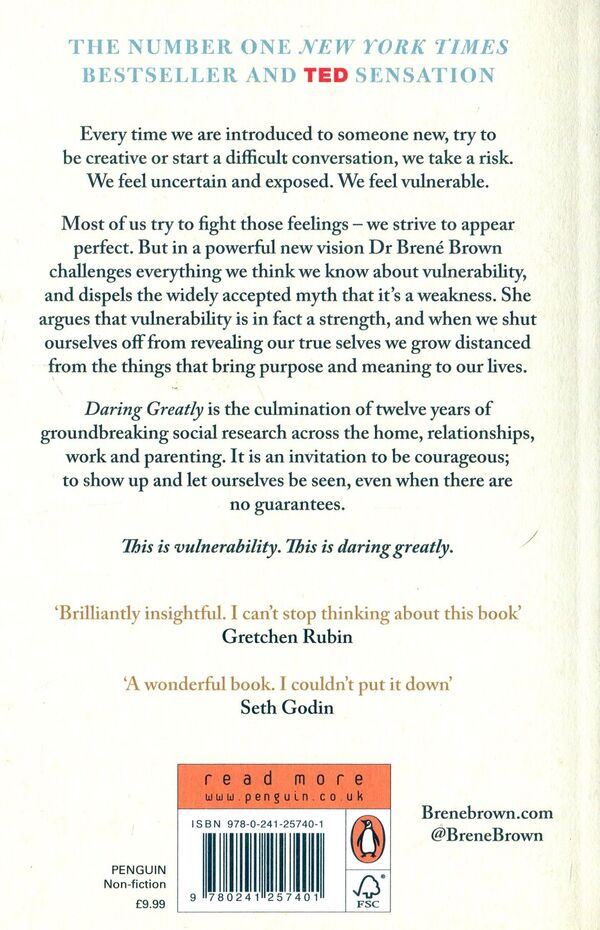 Daring Greatly. How the Courage to Be Vulnerable Transforms the Way We Live, Love, Parent, and Lead / Daring Greatly. How the Courage to Be Vulnerable Transforms the Way We Live, Love, Parent, and Lead Брене Браун 9780241257401-2