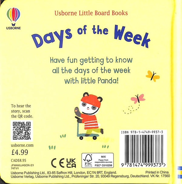 Days Of The Week Anna Milborne / Анна Милборн 9781474999373-2