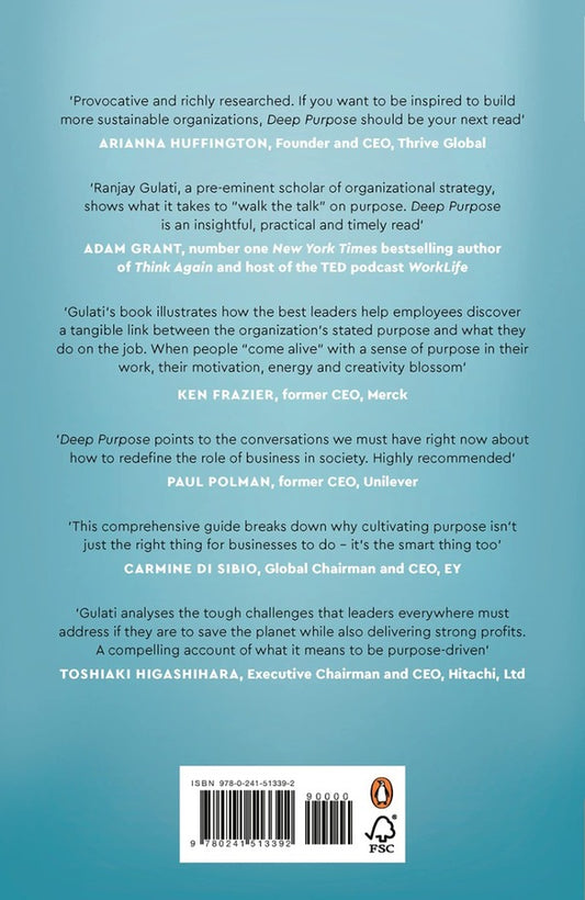 Deep Purpose. The Heart And Soul Of High-Performance Companies Ranjay Gulati / Ранджай Гулати 9780241513392-2