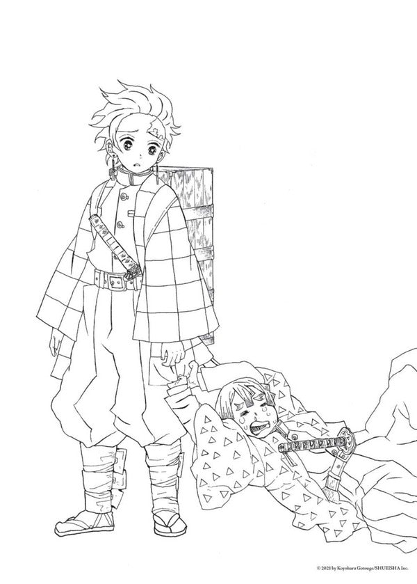 Demon Slayer. Kimetsu No Yaiba. The Official Coloring Book Koyoharu Gotouge / Коехару Готогэ 9781974729111-6