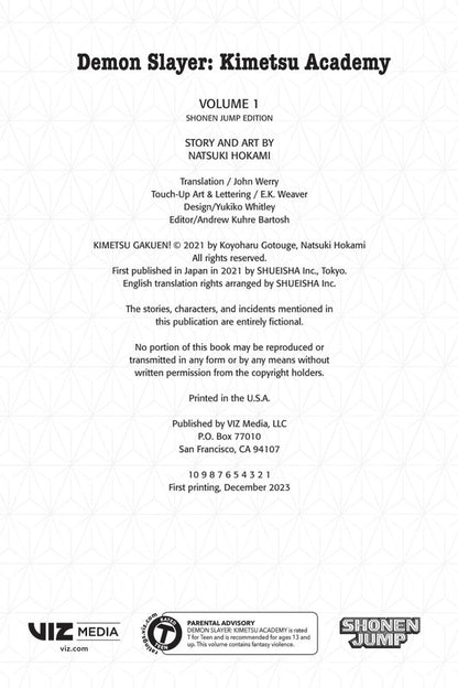 Demon Slayer: Kimetsu Academy. Volume 1 Natsuki Hokami / Нацуки Хоками 9781974740352-4