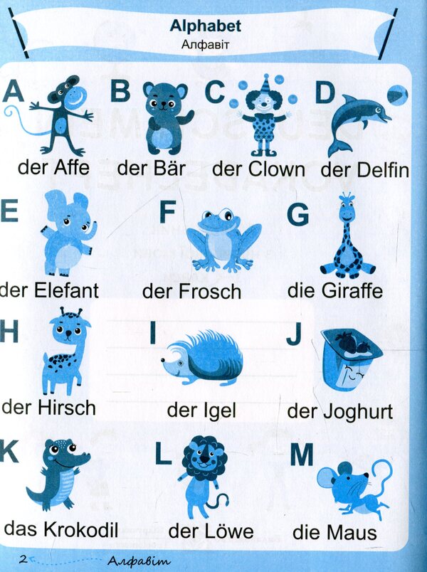 Deutsch Mein Vokabelheft. My German dictionary. 1-4 classes / Deutsch Mein Vokabelheft. Мій словник з німецької мови. 1-4 класи Леся Вознюк, Елена Дубина 978-966-07-3394-7-4