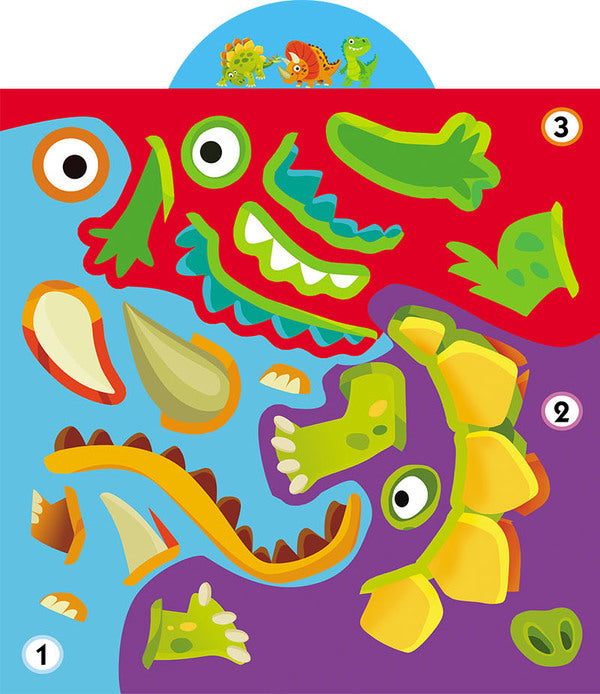 Development game. Dinosaurs. 75 large stickers / Грайка-розвивайка. Динозаври. 75 великих наліпок  978-966-987-560-0-6
