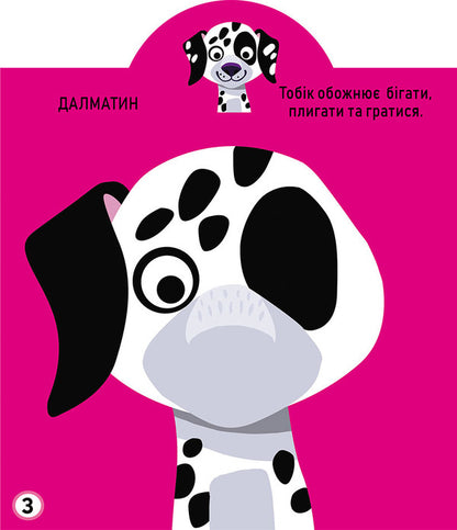 Development game. Dogs 57 large stickers / Грайка-розвивайка. Песики. 57 великих наліпок  978-966-987-556-3-4