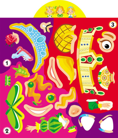 Development game. Princesses. 77 large stickers / Грайка-розвивайка. Принцеси. 77 великих наліпок  978-966-987-562-4-6