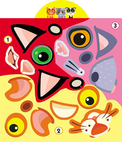 Development game. cats 69 large stickers / Грайка-розвивайка. Котики. 69 великих наліпок  978-966-987-558-7-6