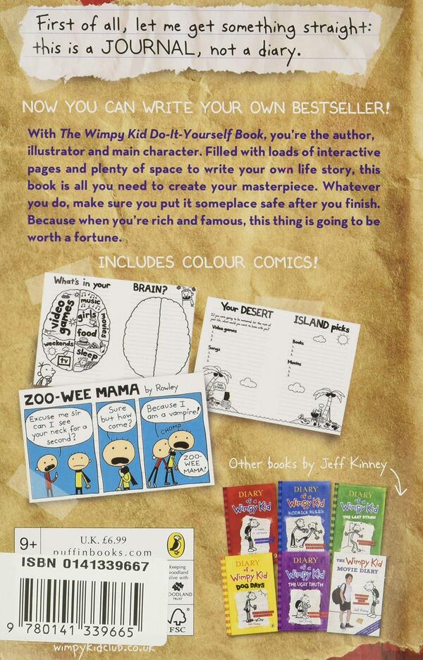 Diary Of A Wimpy Kid. Do-It-Yourself Book Jeff Kinney - Джефф Кинни 9780141339665-4