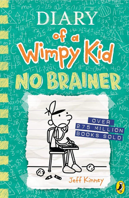 Diary Of A Wimpy Kid: No Brainer (Book 18) Jeff Kinney / Джефф Кинни 9780241583135-1