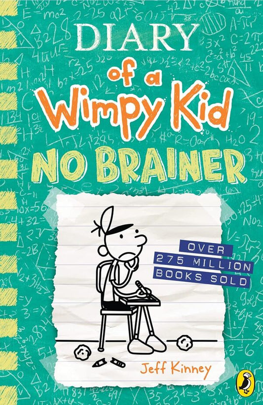 Diary Of A Wimpy Kid: No Brainer (Book 18) Jeff Kinney / Джефф Кинни 9780241583135-1
