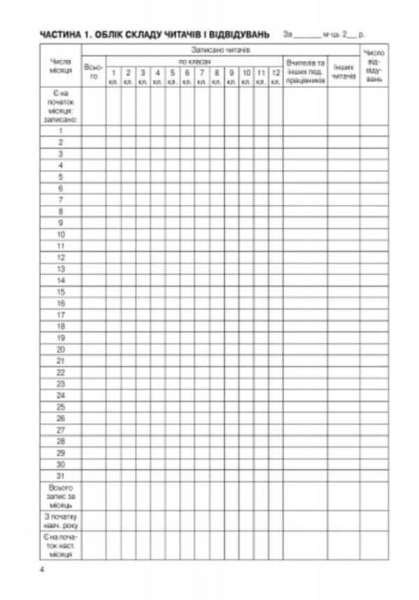 Diary of the library / Щоденник роботи бібліотеки  9789663132860-5