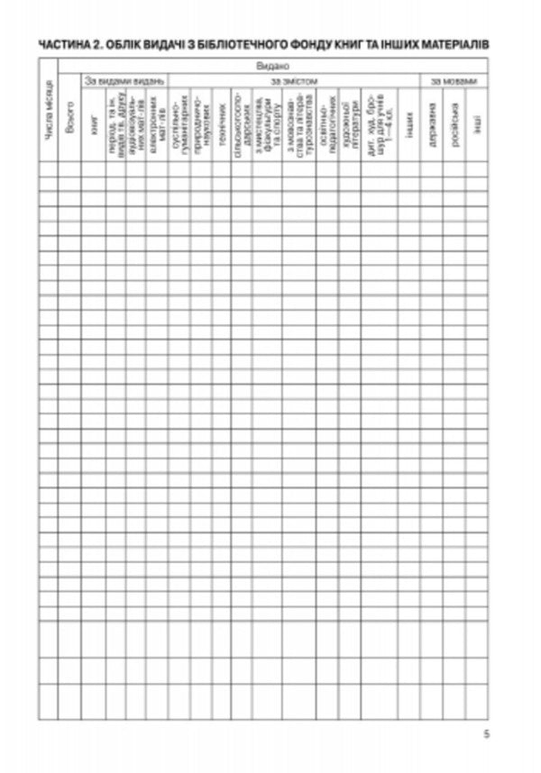 Diary of the library / Щоденник роботи бібліотеки  9789663132860-6