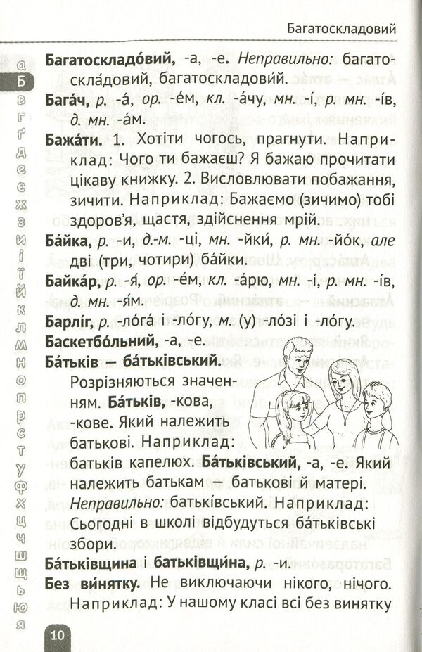 Dictionary of language difficulties. 1-4 classes / Словничок мовних труднощів. 1-4 класи  978-617-686-346-5-5