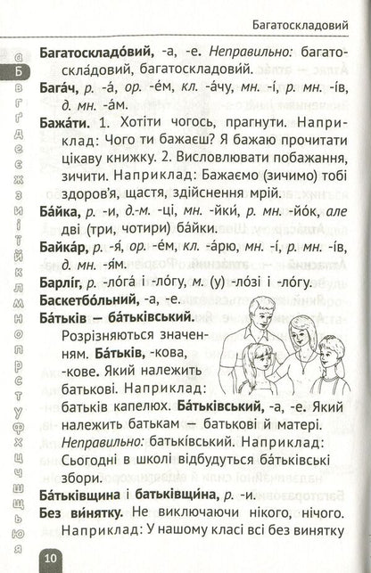 Dictionary of language difficulties. 1-4 classes / Словничок мовних труднощів. 1-4 класи  978-617-686-346-5-5