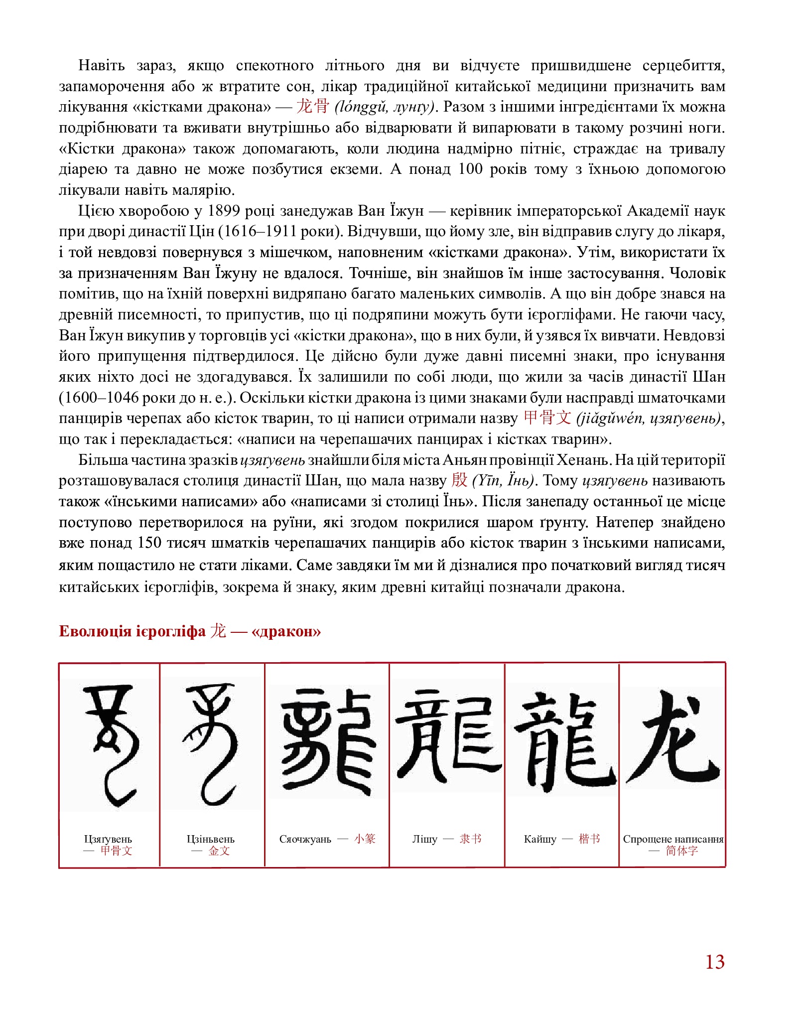Dragon Bones. History Of Chinese Writing In 50 Characters. / Кістки дракона. Історія китайської писемності в 50 ієрогліфах. Alexander Nikolyshyn / Олександр Ніколишин 9786177622368-6