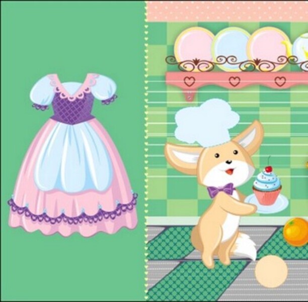 Dress up the doll. Princess Zlata in a fairy tale. Painter + stickers / Одягни ляльку. Принцеса Злата у казці. Фарбувалка + наліпки  9789667616533-6