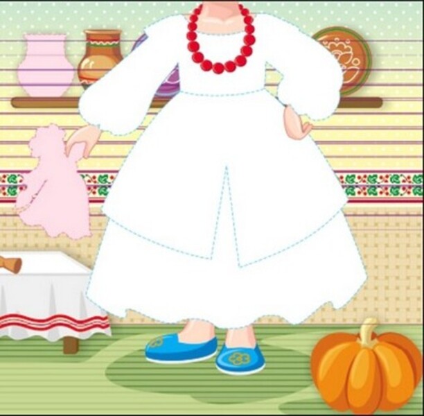 Dress up the doll. Ukrainian woman Stefania is at her grandmother's. Painter + stickers / Одягни ляльку. Україночка Стефанія у бабусі. Фарбувалка + наліпки  9789667616526-3