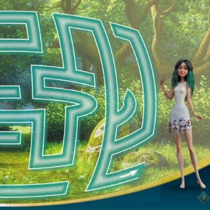 Dryad. Labyrinths With Stickers. Magic Ways / Мавка. Лабіринти з наліпками. Магічні шляхи / Author not specified 9786170989949-3