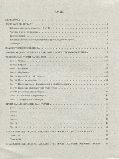 EIT 2021. Mathematics. Collection Of Test Tasks / ЗНО 2021. Математика. Збірник тестових завдань Alexander Roganin / Олександр Роганін 9786176866404-6