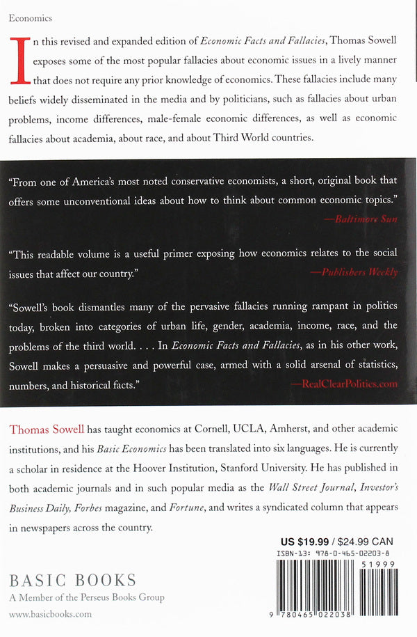 Economic Facts and Fallacies / Economic Facts and Fallacies Томас Соуэлл 978-0-465-02203-8-2