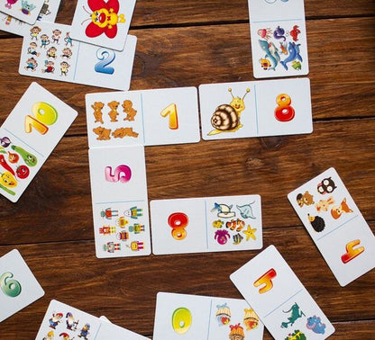 Educational dominoes. Comparison / Навчальне доміно. Порівняння  -5