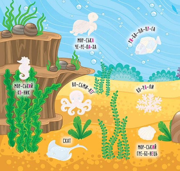 Educational stickers.Seas and islands / Наліпки-навчалки. Моря та острови К. Смирнова 978-966-284-595-2-3