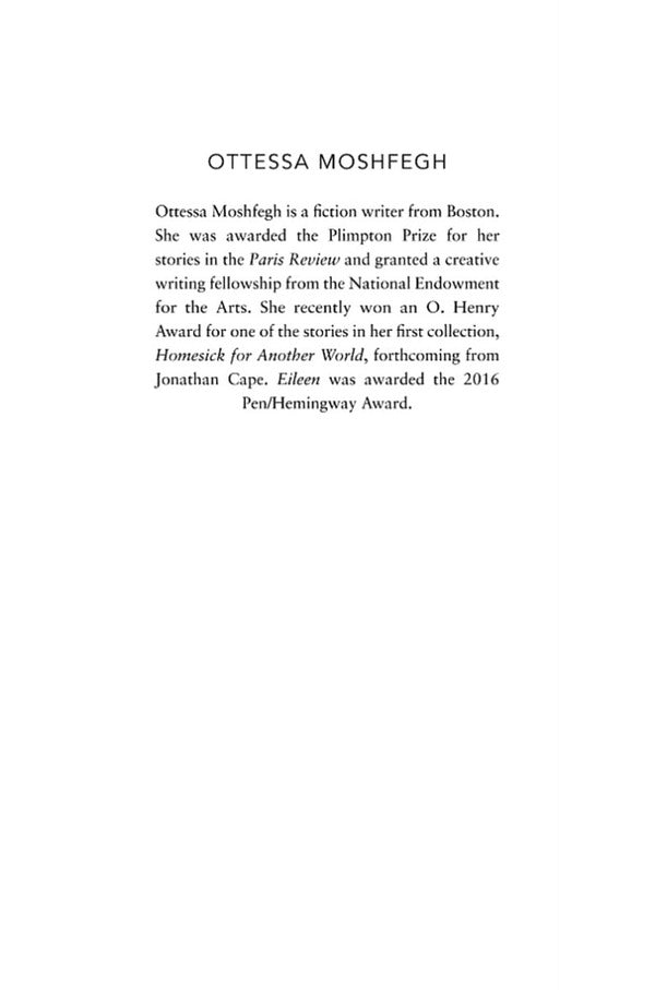 Eileen Ottessa Moshfegh / Оттесса Мошфег 9781784878528-3