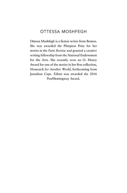 Eileen Ottessa Moshfegh / Оттесса Мошфег 9781784878528-3