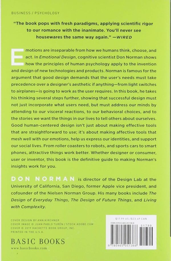 Emotional Design. Why We Love (Or Hate) Everyday Things Donald A. Norman / Дональд А. Норман 9780465051366-3