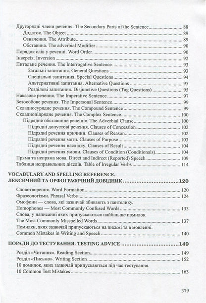 English.Directory.Grammar, vocabulary, spelling / Англійська мова. Довідник. Граматика, лексика, орфографія Ирина Доценко, Оксана Евчук 978-966-07-2807-3-5