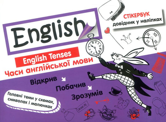English.Sticker book.English tenses / English. Стікербук. Часи англійської мови  978-617-7385-25-6-1