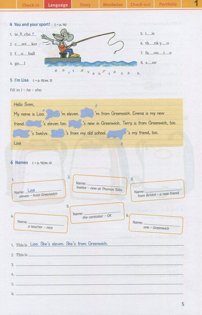 English. A workbook. 5th grade / Англійська мова. Робочий зошит. 5 клас Татьяна Пахомова 978-617-7074-05-1-5