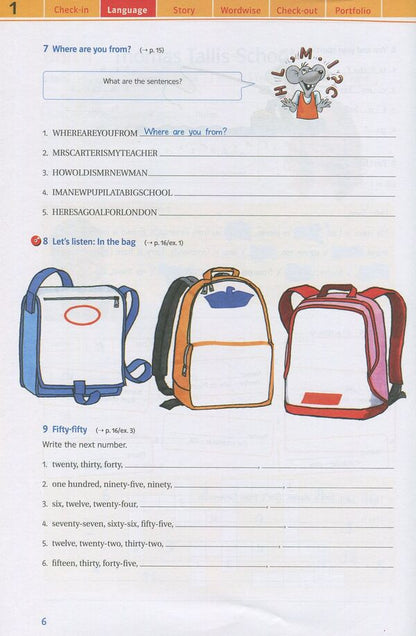 English. A workbook. 5th grade / Англійська мова. Робочий зошит. 5 клас Татьяна Пахомова 978-617-7074-05-1-6