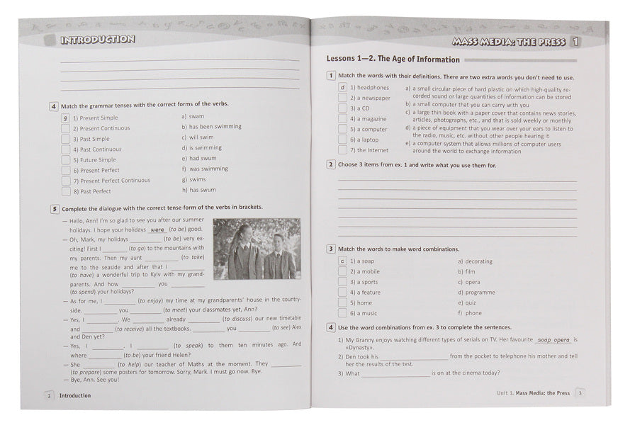 English. A workbook. 8th grade / Англійська мова. Робочий зошит. 8 клас Оксана Ходаковская 978-617-09-4048-3-3