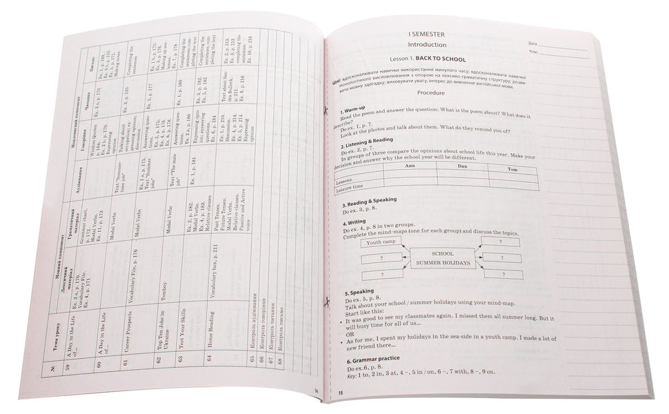 English. Grade 9. Based on the textbook by A. M. Nesvit / Англійська мова. 9 клас. За підручником А. М. Несвіт О. Любченко 978-617-00-3090-0-4