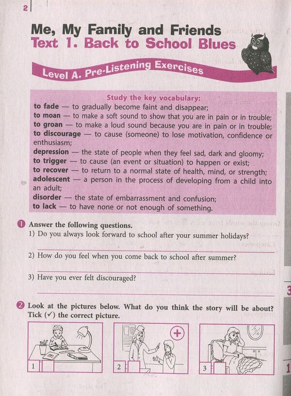 English. Grade 9. Listening Notebook / Англійська мова. 9 клас. Зошит з аудіювання Irina Dotsenko, Oksana Evchuk / Ирина Доценко, Оксана Евчук 9786170932280-3