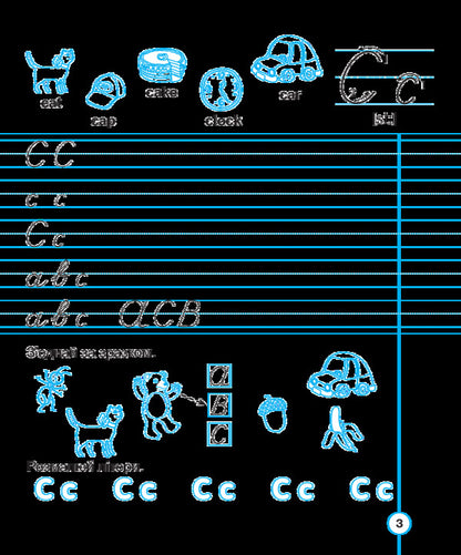 English. Handwriting Book. Prosters. Manuscript Letters. 1St Grade / English. Handwriting Book. Прописи. Рукописні літери. 1 клас Tatyana everyday / Тетяна Будная 9789661056601-5